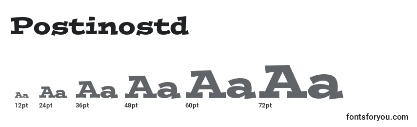 Postinostd Font Sizes