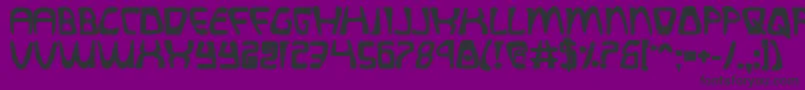 Quatlb-fontti – mustat fontit violetilla taustalla