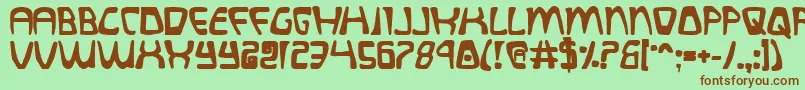 Quatlb Font – Brown Fonts on Green Background