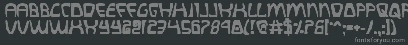 Quatlb Font – Gray Fonts on Black Background