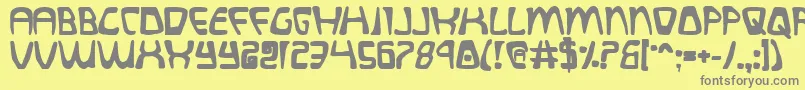 Quatlb Font – Gray Fonts on Yellow Background