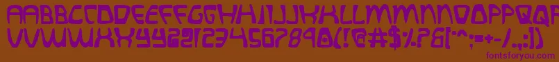 Quatlb Font – Purple Fonts on Brown Background