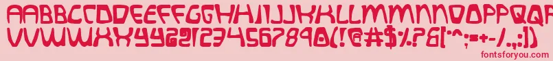 Quatlb Font – Red Fonts on Pink Background