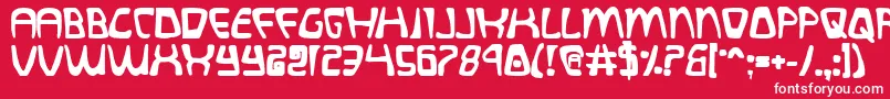 Quatlb Font – White Fonts on Red Background