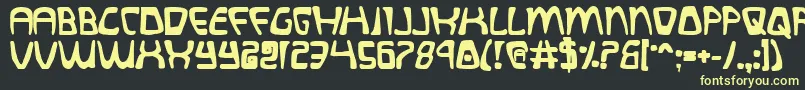 Quatlb Font – Yellow Fonts on Black Background