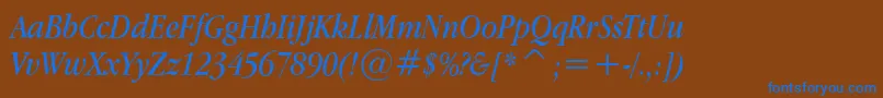More about AppleGaramondItalic Font AppleGaramondItalic Font – Blue Fonts on Brown Background