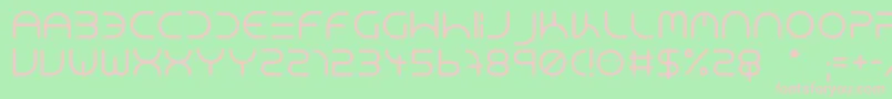 NeonClubMusicBold Font – Pink Fonts on Green Background