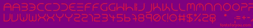 NeonClubMusicBold Font – Red Fonts on Purple Background