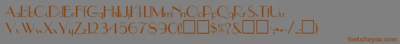 En savoir plus sur la police UppeaRegular Police UppeaRegular – polices brunes sur fond gris