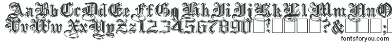 EmbossedblackwideNormal-Schriftart – Schriftarten für Großbuchstaben