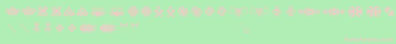Tribaltattooaddict Font – Pink Fonts on Green Background
