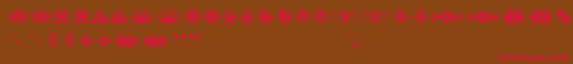 Tribaltattooaddict Font – Red Fonts on Brown Background