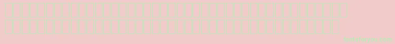 フォントFsNice – ピンクの背景に緑の文字