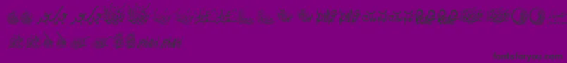 FelicitationArabicFeasts-Schriftart – Schwarze Schriften auf violettem Hintergrund