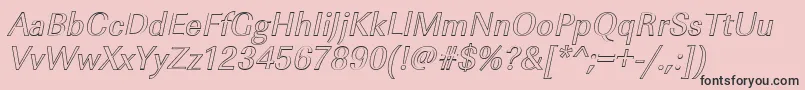 ImperialouItalic Font – Black Fonts on Pink Background