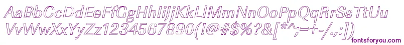 Police ImperialouItalic – polices violettes