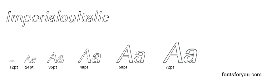 ImperialouItalic Font Sizes