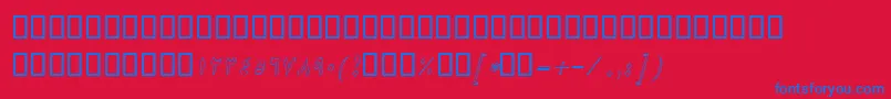 fuente BNikiOutlineItalic – Fuentes Azules Sobre Fondo Rojo