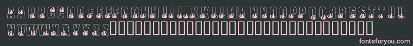 KrBlackKat Font – Pink Fonts on Black Background