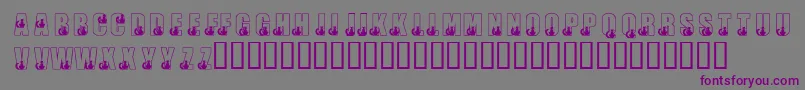 KrBlackKat Font – Purple Fonts on Gray Background