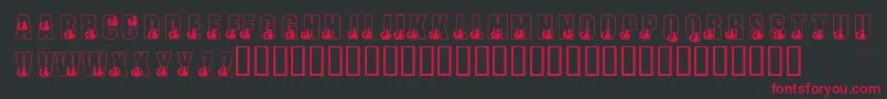 KrBlackKat Font – Red Fonts on Black Background