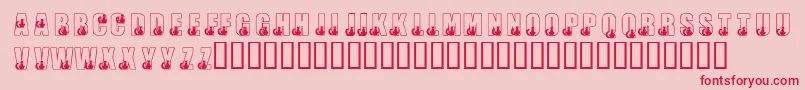 Saiba mais sobre a fonte KrBlackKat Fonte KrBlackKat – fontes vermelhas em um fundo rosa