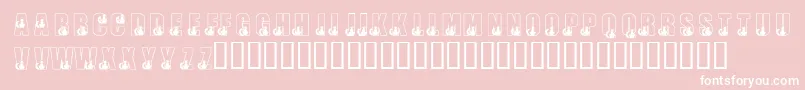 KrBlackKat Font – White Fonts on Pink Background