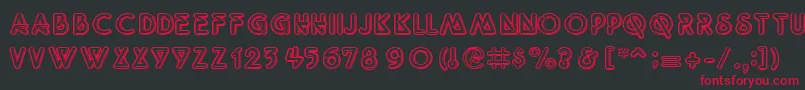 Quant Font – Red Fonts on Black Background