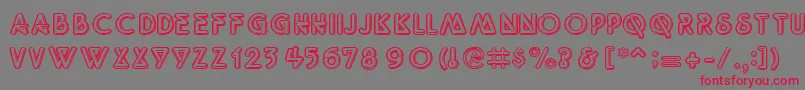 Quant Font – Red Fonts on Gray Background