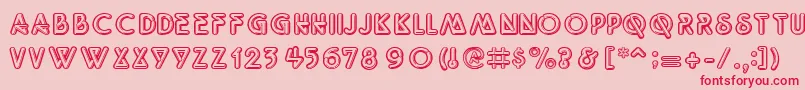 Quant Font – Red Fonts on Pink Background