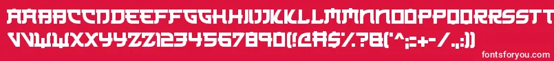 フォントJapanese3017 – 赤い背景に白い文字