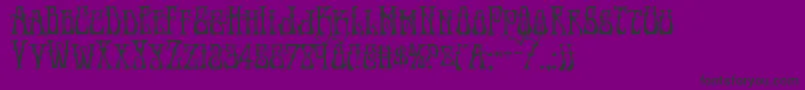 Шрифт Instantzen – чёрные шрифты на фиолетовом фоне