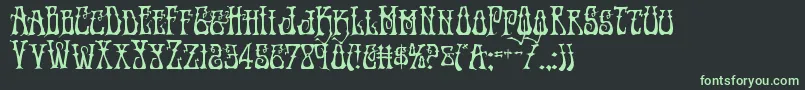 Instantzen Font – Green Fonts on Black Background