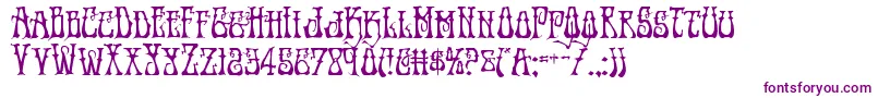 Instantzen Font – Purple Fonts on White Background
