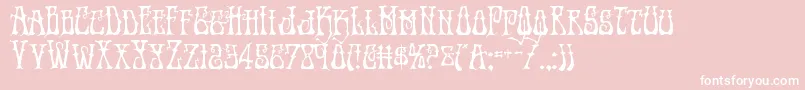 Instantzen Font – White Fonts on Pink Background