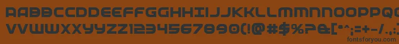 Fedserviceextrabold Font – Black Fonts on Brown Background