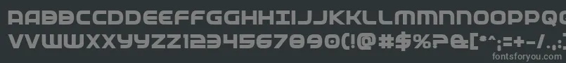 Fedserviceextrabold Font – Gray Fonts on Black Background