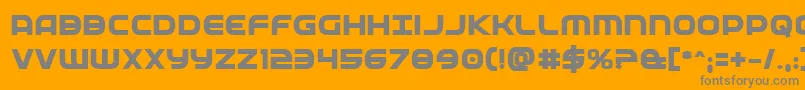Fedserviceextrabold Font – Gray Fonts on Orange Background