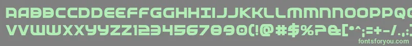 Fedserviceextrabold Font – Green Fonts on Gray Background