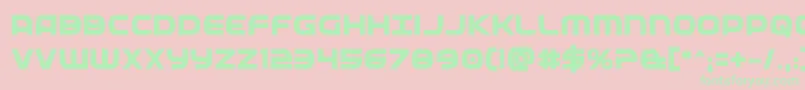 Fedserviceextrabold Font – Green Fonts on Pink Background