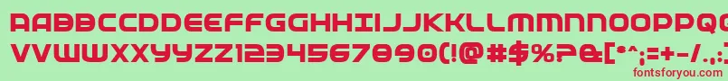 fuente Fedserviceextrabold – Fuentes Rojas Sobre Fondo Verde