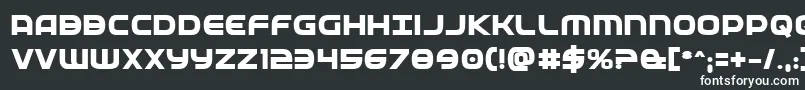 フォントFedserviceextrabold – 白い文字