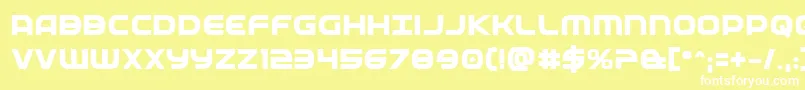 Fedserviceextrabold Font – White Fonts on Yellow Background