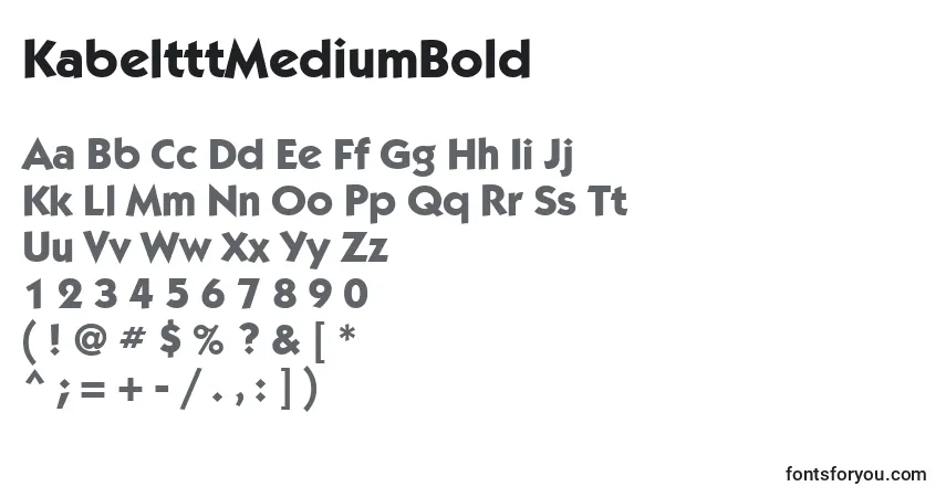 Шрифт KabeltttMediumBold – алфавит, цифры, специальные символы