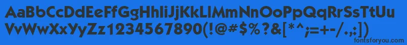 KabeltttMediumBold Font – Black Fonts on Blue Background