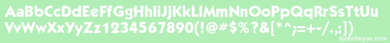 KabeltttMediumBold Font – White Fonts on Green Background