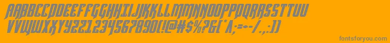 Hawkmoonexpanditalフォントについての詳細 フォントHawkmoonexpandital – オレンジの背景に灰色の文字