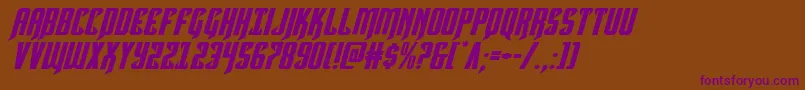 En savoir plus sur la police Hawkmoonexpandital Police Hawkmoonexpandital – polices violettes sur fond brun