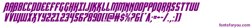 Hawkmoonexpandital Font – Purple Fonts on White Background