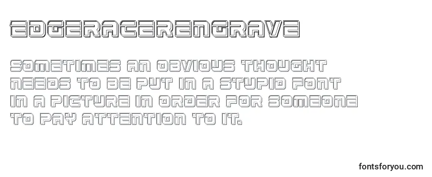 Edgeracerengrave Font